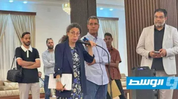 ستيفاني خوري تصل إلى بني وليد وتعقد اجتماعاً مع المجلس البلدي