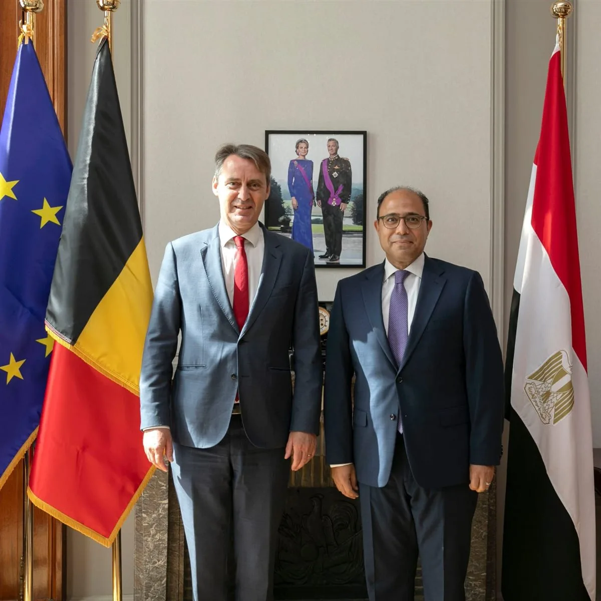 سفير مصر في بروكسل يجتمع برئيس مجلس الشيوخ البلجيكي سفير مصر في بروكسل يجتمع برئيس مجلس الشيوخ البلجيكي