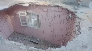 سقوط سقف غرفة نوم وحمام في مبنى بالدقي بدون إصابات بشرية