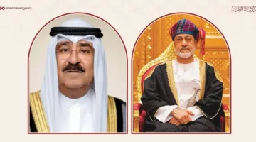 سلطان البلاد يتسلم رسالة شكر من أمير الكويت