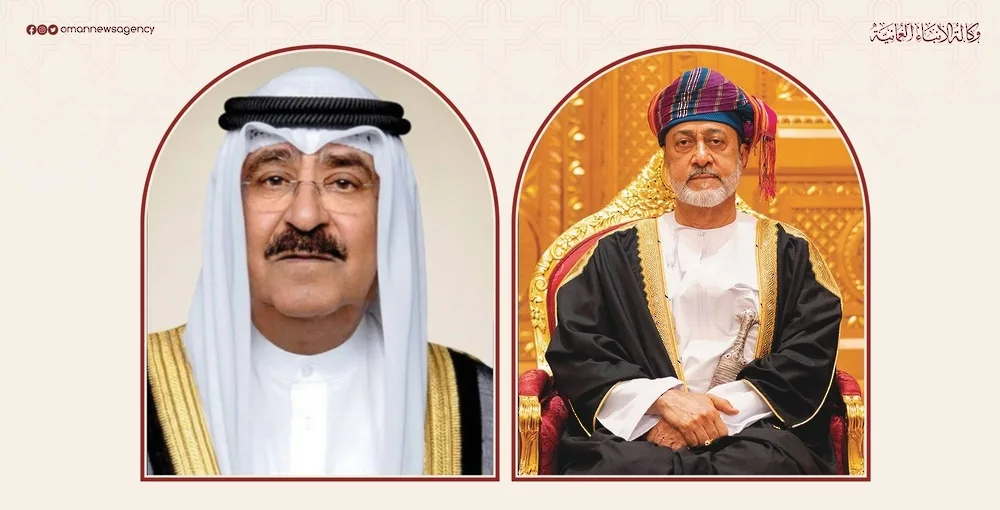 سلطان البلاد يتسلم رسالة شكر من أمير الكويت