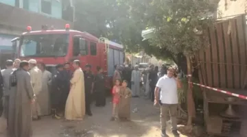 سيدة تتعرض للإصابة جراء انهيار منزل قديم في قرية قرقارص بأسيوط