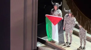 شجار في دار الأوبرا الملكية بلندن بسبب علم فلسطين