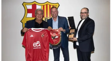 شراكة بين النادي الأهلي وبرشلونة في مشروع الملعب الجديد