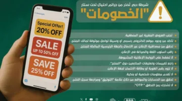 شرطة دبي تنبه من مخاطر الاحتيال الإلكتروني عبر “العروض المخفضة”