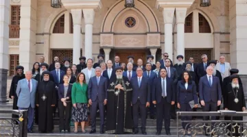 شريف فتحي يشارك في احتفال افتتاح الملتقى الخامس للشباب في الكنيسة القبطية الأرثوذكسية