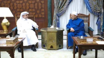 شيخ الأزهر للوديع القطري: السلام لن يتحقق دون نيل الشعب الفلسطيني لحقوقه