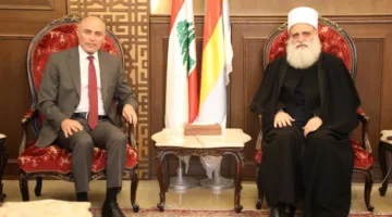 شيخ العقل ناقش مع بلاسخارت الوضع الراهن في السويداء