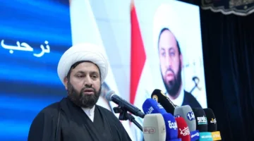 شيوخ ووجهاء النجف يحتفون بالمسعودي بعد فوز هيئة الحج بجائزة لبيتم الكبرى