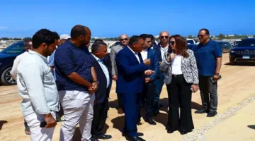 صور.. معالم تحسين وتوسيع المدخل الغربي لمدينة الحمام