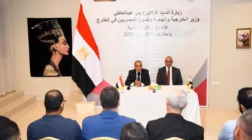 صور.. وزير الخارجية: الحكومة أطلقت مجموعة من المبادرات لمساندة المصريين في الخارج