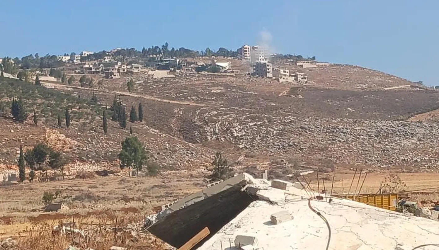 صورة: مظاهرة إسرائيلية تستهدف منزلًا في وطى الخيام