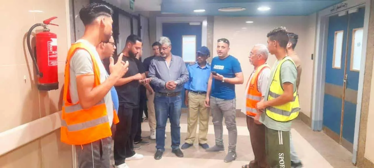 وكيل وزارة الصحة بشمال سيناء يقوم بجولة في مستشفى العريش ويؤكد على تحسين مستوى الرعاية الصحية وكيل وزارة الصحة بشمال سيناء يقوم بجولة في مستشفى العريش ويؤكد على تحسين مستوى الرعاية الصحية