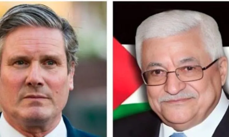عباس يشيد بتصريحات ستارمر التي أكد فيها أن الدولة الفلسطينية تعتبر “حقًا” عباس يشيد بتصريحات ستارمر التي أكد فيها أن الدولة الفلسطينية تعتبر “حقًا”