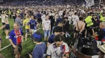 غرامة كبيرة تفرض على باريس سان جيرمان بسبب أحداث الشغب من قبل جماهيره في نهائي دوري أبطال أوروبا