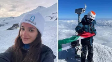 فاطمة العوضي: أصغر إماراتية تتسلق أعلى قمة في القارة الأوروبية