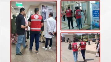 فرق الطوارئ التابعة للهلال الأحمر توفر الدعم الضروري للمتضررين من الحادث في الإقليمي الجديد