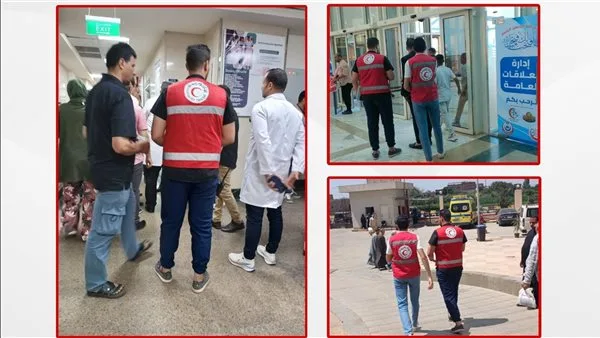 فرق الطوارئ التابعة للهلال الأحمر توفر الدعم الضروري للمتضررين من الحادث في الإقليمي الجديد فرق الطوارئ التابعة للهلال الأحمر توفر الدعم الضروري للمتضررين من الحادث في الإقليمي الجديد