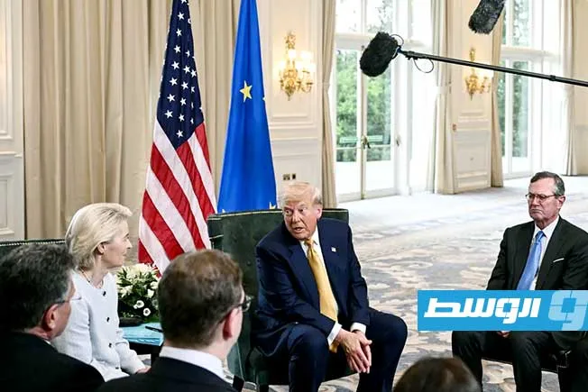 فون دير لاين: الاتفاق بين أوروبا وأميركا يستثني “المنتجات الاستراتيجية” مثل الطائرات وأشباه الموصلات من الرسوم الجمركية. فون دير لاين: الاتفاق بين أوروبا وأميركا يستثني “المنتجات الاستراتيجية” مثل الطائرات وأشباه الموصلات من الرسوم الجمركية.