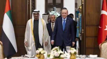 في إطار زيارة محمد بن زايد إلى أنقرة.. بيان مشترك بين الإمارات وتركيا