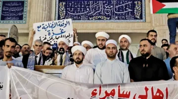 في سامراء.. وقفة مؤازرة مع سكان غزة (صور)