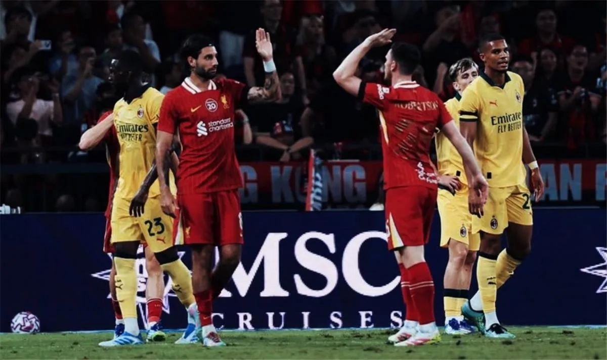 فيديو | بمشاركة محمد صلاح، ليفربول يتلقى خسارة أمام ميلان بأربعة أهداف في مباراة ودية فيديو | بمشاركة محمد صلاح، ليفربول يتلقى خسارة أمام ميلان بأربعة أهداف في مباراة ودية