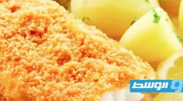فيليه سمك مع صلصة الليمون والثوم