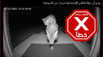 قطة مرحة خرجت عن السيطرة؟ النهار تراجع الحقائق