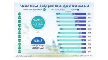 كيف كانت الرياح تدير توربينات الطاقة في مصر على مدى عشر سنوات؟
