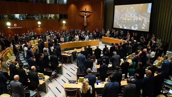 «لا للتهجير».. نعرض البيان الختامي للمؤتمر الدولي حول حل الدولتين «لا للتهجير».. نعرض البيان الختامي للمؤتمر الدولي حول حل الدولتين