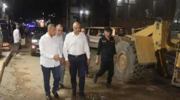 محافظ القليوبية يقوم بزيارة مفاجئة لمدينة الخانكة ويأمر بتحديث شارع الجمهورية