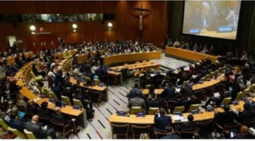 مؤتمر الأمم المتحدة يدعم خيار الدولتين ويدعو إسرائيل للالتزام بإنشاء دولة فلسطين.