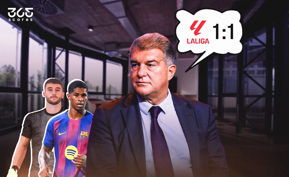 ما هي قاعدة 1/1 في الليجا التي تمنع برشلونة من إجراء التعاقدات؟ ما هي قاعدة 1/1 في الليجا التي تمنع برشلونة من إجراء التعاقدات؟