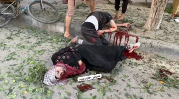 مجزرة إسرائيلية ضد النساء والأطفال خلال تلقيهم مواد غذائية في دير البلح.