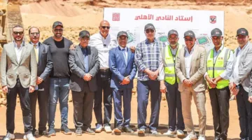 مجلس الأهلي يزور موقع حفر مشروع الاستاد بحضور شركات القلعة الحمراء والمنشآت الرياضية