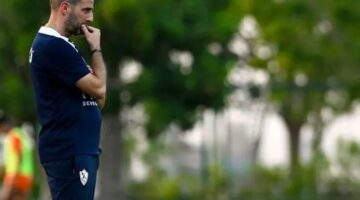 محاضرة تدريبية من فيريرا للاعبي الزمالك قبل مواجهة وادي دجلة