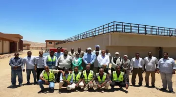 محافظ أسوان يزور محطة معالجة مياه الصرف الصحي في قرية الفوزة – صور