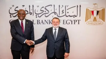 محافظ البنك المركزي يتباحث مع نظيره النيجيري حول تعزيز التعاون المشترك