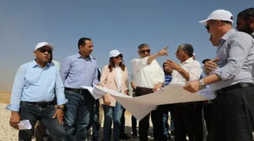 محافظ الجيزة يزور موقع الدفن الصحي في شبرامنت