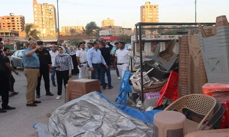 محافظ القليوبية ينظم حملة لإزالة العدوان على الممتلكات في حي شرق شبرا الخيمة