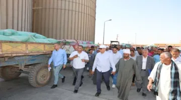 محافظ المنيا يعلن عن ارتفاع كميات القمح الموردة بمقدار 180 ألف طن
