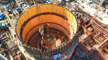 محطات الطاقة النووية: اكتمال تركيب المستوى الثالث لوعاء المفاعل الثاني في الضبعة