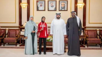 محمد بن حمد يشيد بإنجازات بطلة التايكواندو ماجدة الكتبي