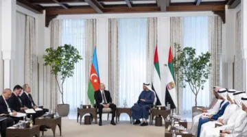 محمد بن زايد: اتفاقية الشراكة بين الإمارات وأذربيجان تمثل قفزة جديدة في علاقاتنا.