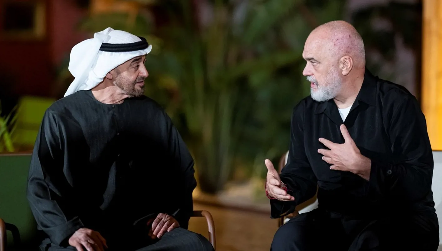 محمد بن زايد يناقش مع رئيس وزراء ألبانيا تعزيز الروابط الثنائية محمد بن زايد يناقش مع رئيس وزراء ألبانيا تعزيز الروابط الثنائية
