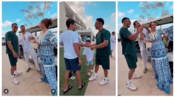 محمد رمضان يؤدي أغنية “أنا مافيا” ويتسلم صورا تذكارية مع معجبيه في مراسي