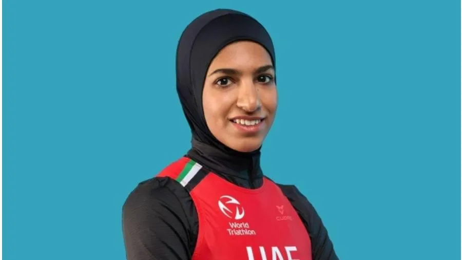 مريم الشامسي تُعتبر أول إماراتية تشارك في بطولة الألعاب العالمية للترايثلون. مريم الشامسي تُعتبر أول إماراتية تشارك في بطولة الألعاب العالمية للترايثلون.
