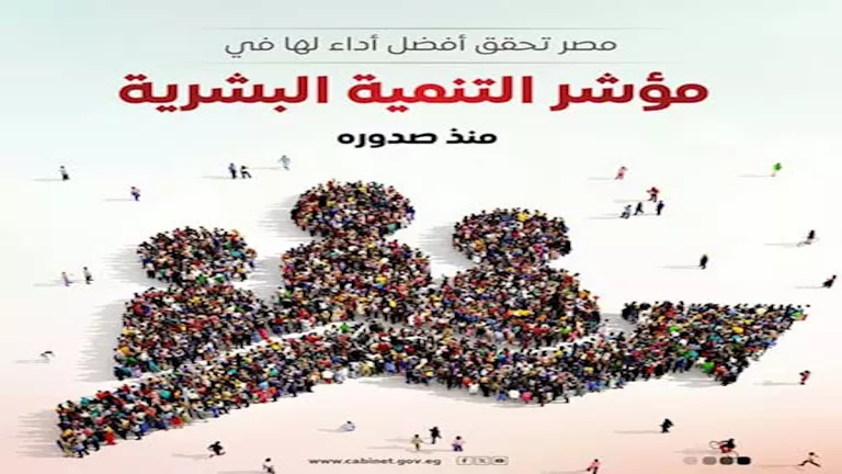 مصر تسجل أعلى مستوى لها في مؤشر التنمية البشرية منذ إصداره. مصر تسجل أعلى مستوى لها في مؤشر التنمية البشرية منذ إصداره.
