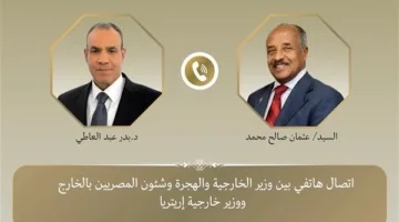 مصر تعلن مساندتها للمشاريع التنموية والاستقرار في إريتريا
