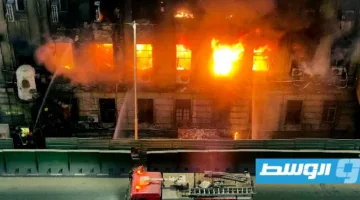 مصرع 4 أشخاص في حريق بمركز اتصالات «رمسيس» بالقاهرة